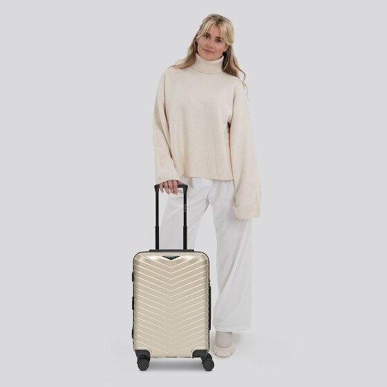 Redolz Essentials 18 4 Rollen Kabinentrolley 55 cm mit Dehnfalte