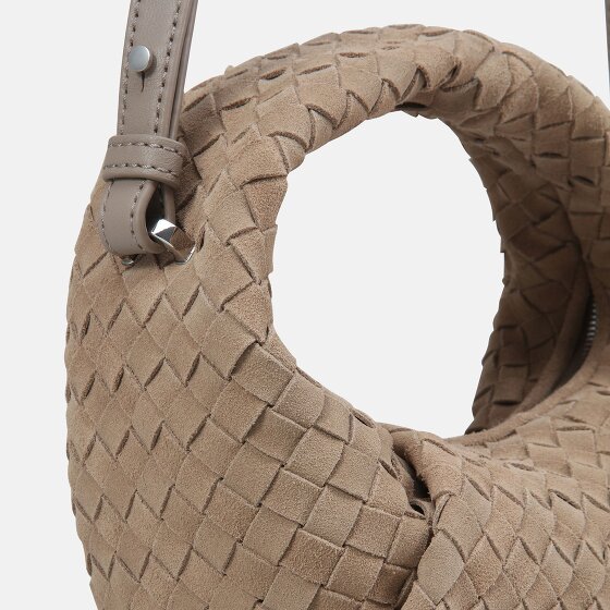 LES VISIONNAIRES Greta mini weave Handtasche Leder 20 cm