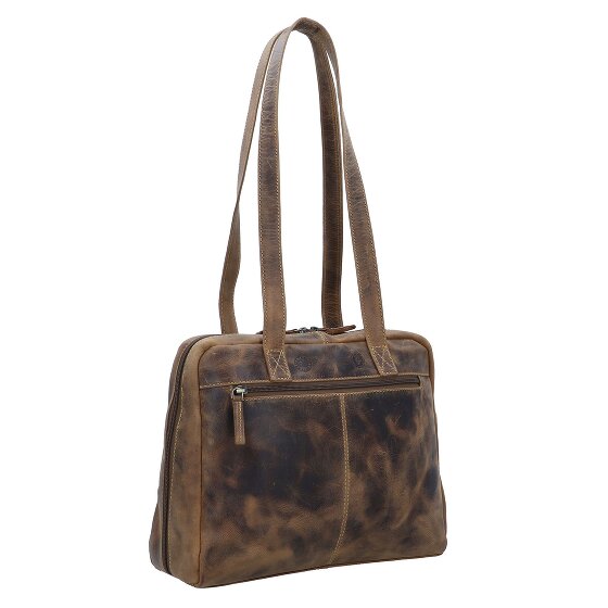 Greenburry Vintage Schultertasche Leder 35 cm