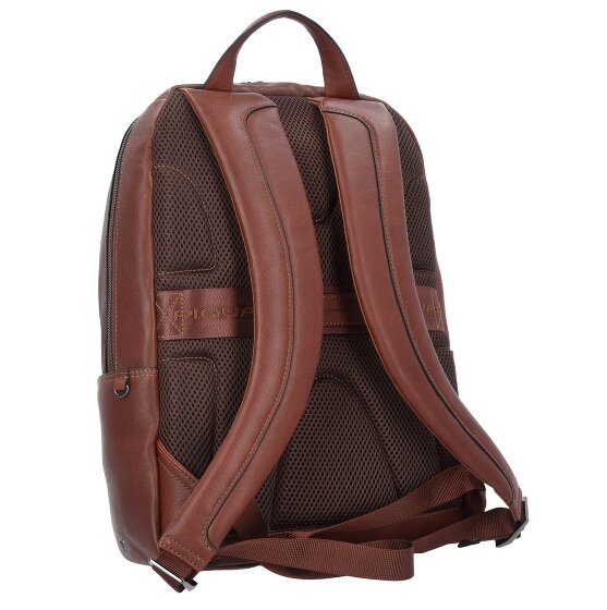 Piquadro Black Square Business Rucksack Leder 39 cm Laptopfach