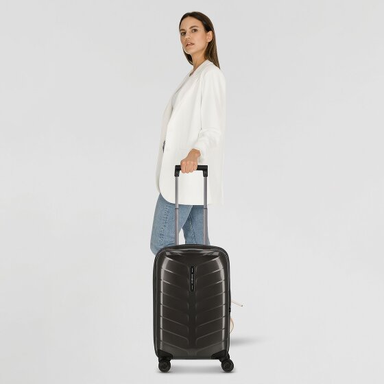 Samsonite Attrix 4 Rollen Kabinentrolley 55 cm mit Dehnfalte