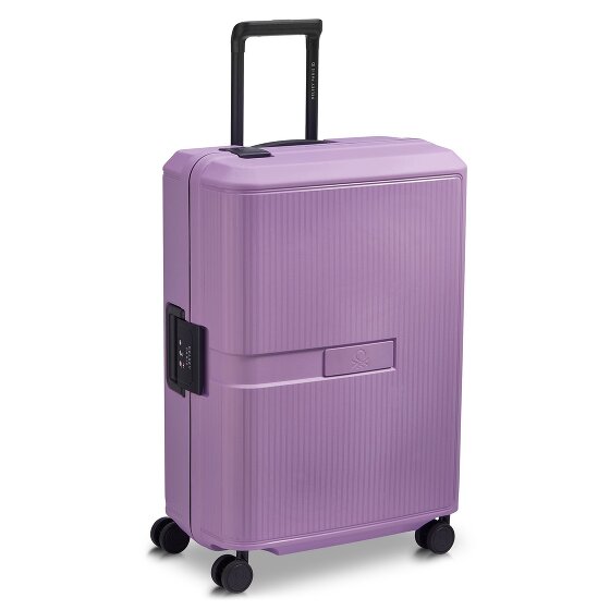 Delsey Paris x United Colors of Benetton Color Block Hardside 4-Rollen Trolley 67 cm