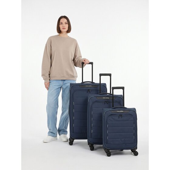 Travelite Skaii 4 Rollen Kofferset 3-teilig mit Dehnfalte