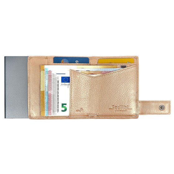 SecWal Kreditkartenetui Geldbörse RFID Leder 9,5 cm