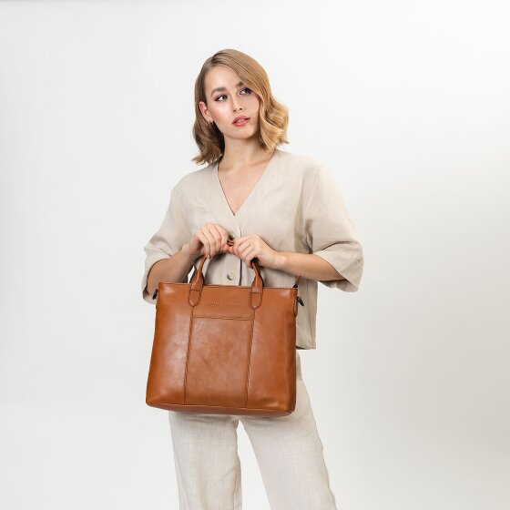 Farmhood Memphis Handtasche Leder 37 cm Laptopfach