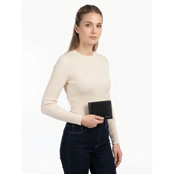 oxmox Leather Geldbörse RFID Schutz Leder 12 cm
