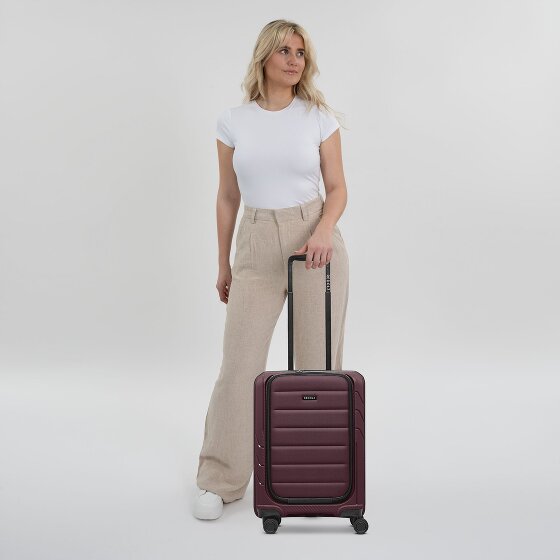 Redolz Essentials 17 4-Rollen Kabinentrolley 55 cm Soft-Pocket Laptopfach