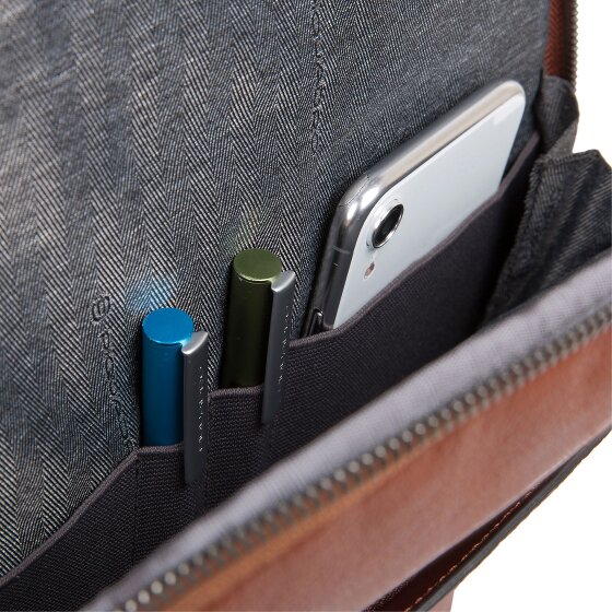 Piquadro Black Square Rucksäcke Leder 44 cm Laptopfach