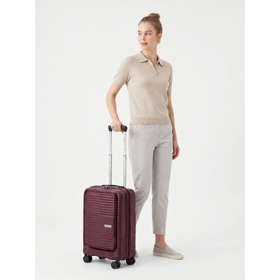Redolz Essentials 17 2.0 4 Rollen Kabinentrolley 55 cm Laptopfach mit Dehnfalte