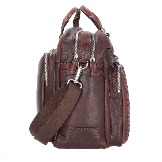 bugatti Woven Aktentasche Leder 48 cm
