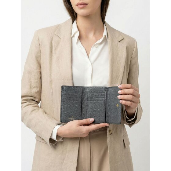 Lazarotti Bologna Leather XL Geldbörse mit Zip-Around Fach Leder 14 cm