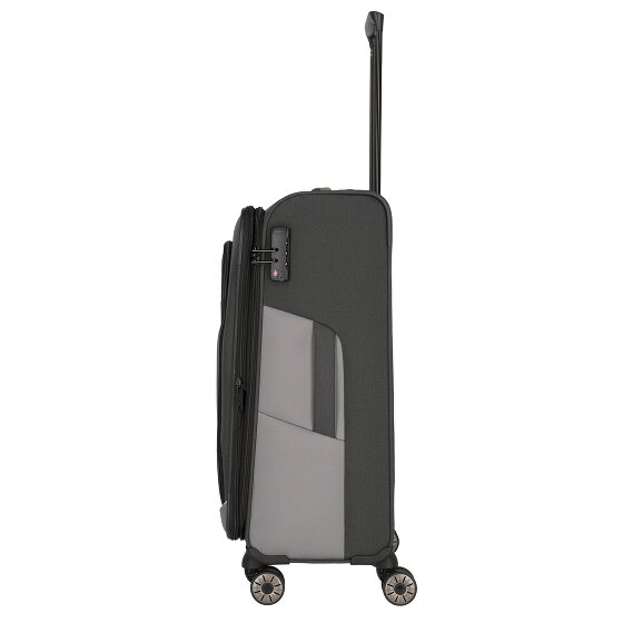Travelite Viia 4 Rollen Kofferset 4-teilig mit Dehnfalte
