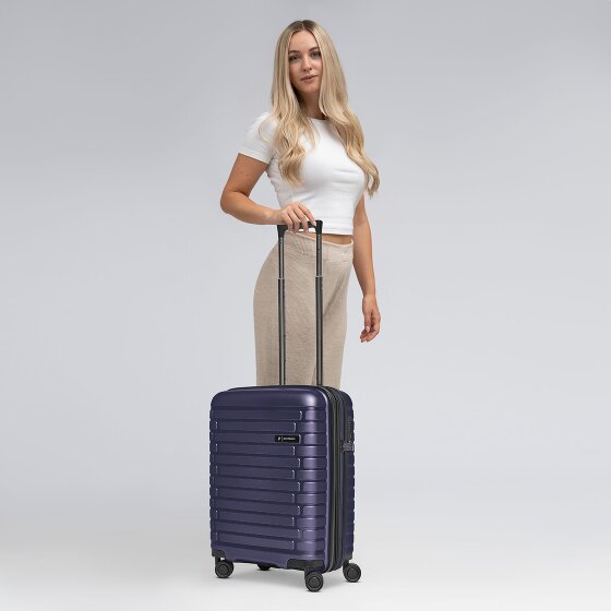 Pactastic Collection 04 THE CABIN + 4 Rollen Kabinentrolley S 55 cm mit Dehnfalte
