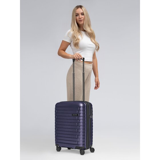 Pactastic Collection 04 THE CABIN + 4 Rollen Kabinentrolley S 55 cm mit Dehnfalte