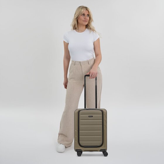 Redolz Essentials 17 4-Rollen Kabinentrolley 55 cm Soft-Pocket Laptopfach