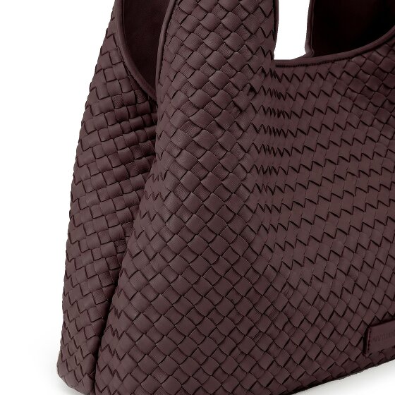 LES VISIONNAIRES Paz Weave Silky Schultertasche Leder 42 cm
