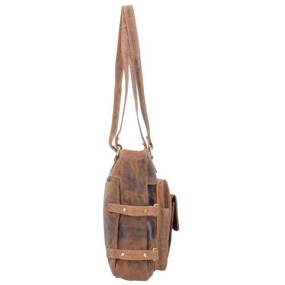 Greenburry Vintage Schultertasche Leder 36 cm