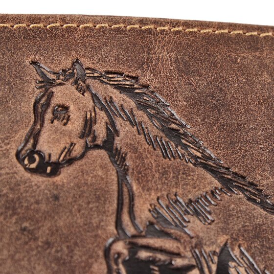 Greenburry Horse Geldbörse Leder 12 cm
