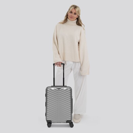 Redolz Essentials 18 4 Rollen Kabinentrolley 55 cm mit Dehnfalte