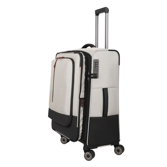 Travelite Crosslite 5.0 4 Rollen Trolley M 66 cm mit Dehnfalte