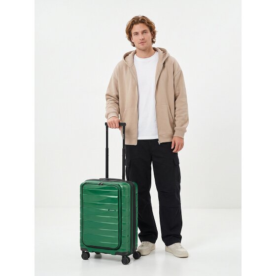 Bergpfeil Travel 4 Rollen Kabinentrolley 55 cm Laptopfach mit Dehnfalte