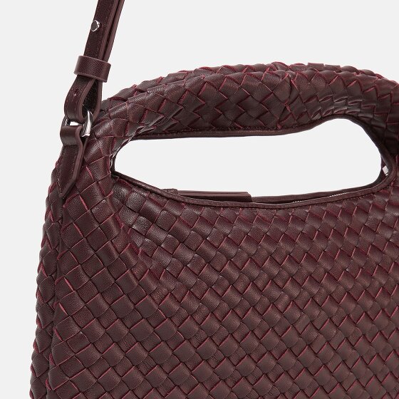 LES VISIONNAIRES Sadie Weave Schultertasche Leder 37 cm
