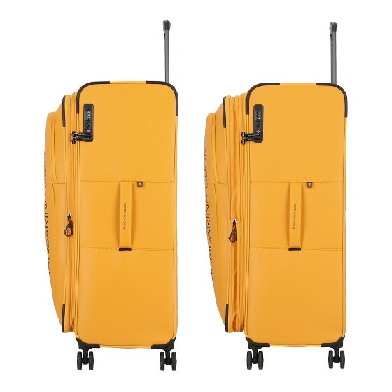 Mandarina Duck Eco Coated 4 Rollen Trolley XL 83 cm mit Dehnfalte