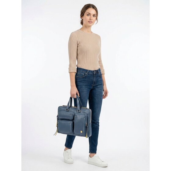 DuDu Pocket Aktentasche Leder 36 cm Laptopfach