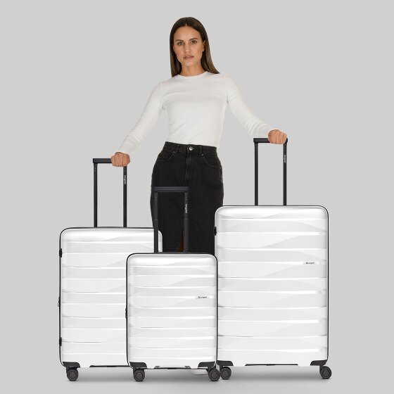 Bergpfeil Travel 4-Rollen Kofferset 3-tlg. mit Dehnfalte