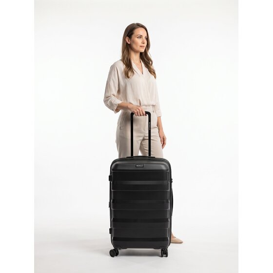 Redolz Pro PP 4 Rollen Trolley 66 cm mit Dehnfalte