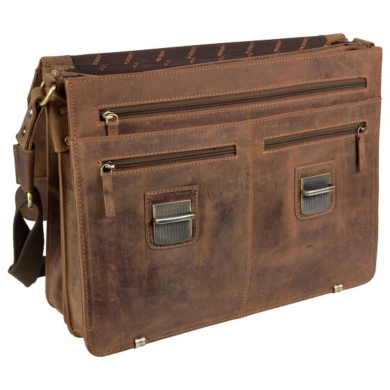 Greenburry Vintage XL Aktentasche Leder 40 cm