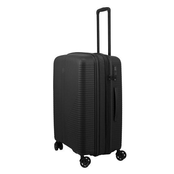 Travelite Air Stripe 4 Rollen Trolley M 66 cm mit Dehnfalte