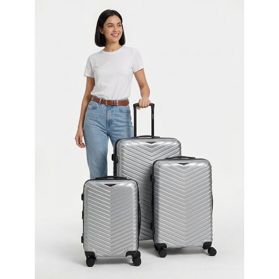 Redolz Essentials 18 2.0 4 Rollen Kofferset 3-teilig mit Dehnfalte