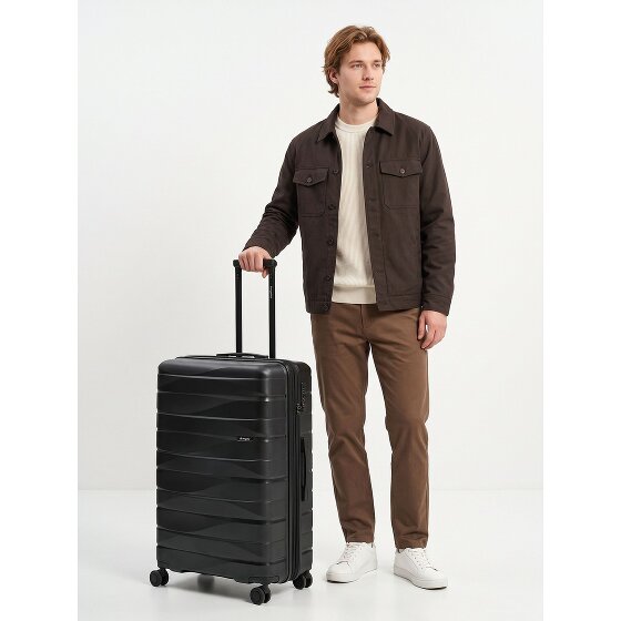 Bergpfeil Travel 4 Rollen Trolley L 75 cm mit Dehnfalte