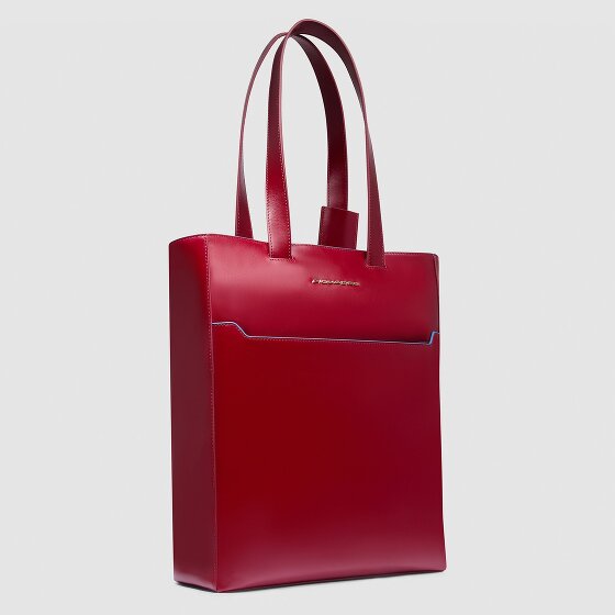 Piquadro Blue Square Schultertasche RFID Schutz Leder 30 cm Laptopfach