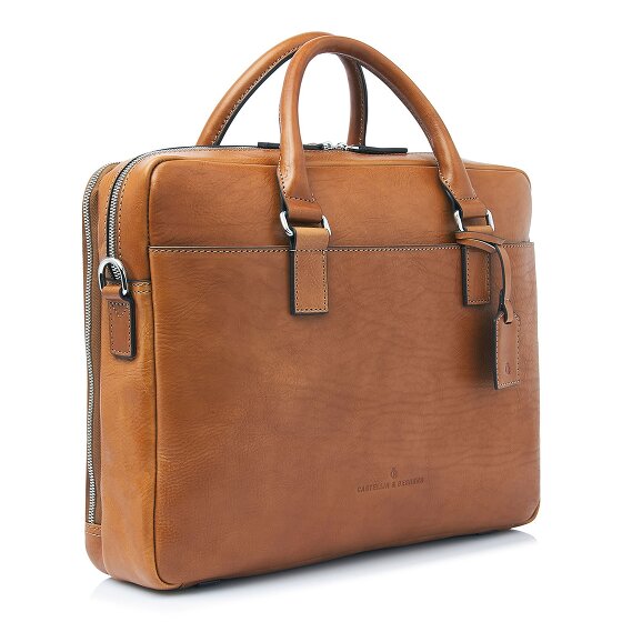 Castelijn & Beerens Rick Aktentasche RFID Schutz Leder 40 cm Laptopfach