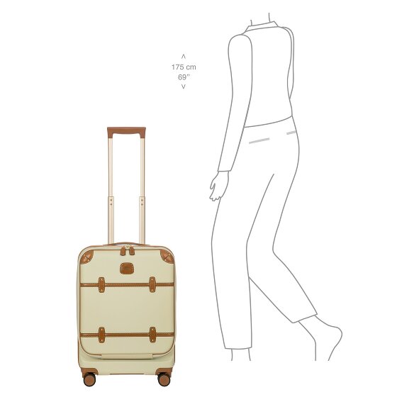 Bric's Bellagio 4 Rollen Kabinentrolley 55 cm mit Dehnfalte