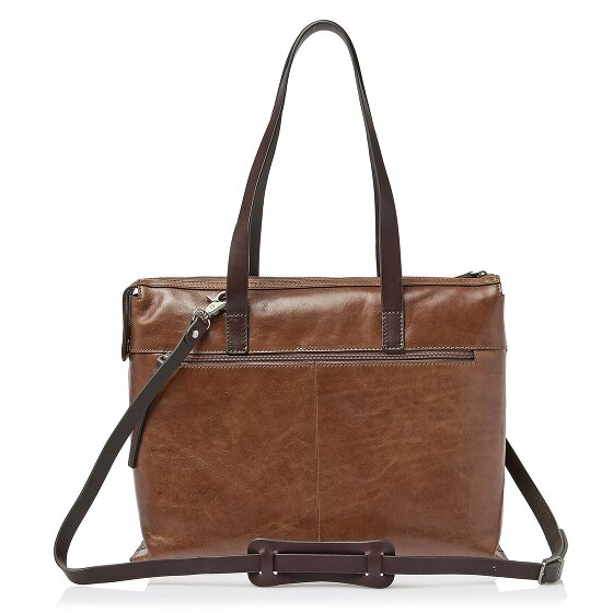 Castelijn & Beerens Rien Schultertasche RFID Schutz Leder 40 cm Laptopfach