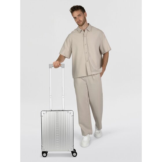 Aleon Business 4-Rollen Kabinentrolley Aluminium 50 cm Laptopfach
