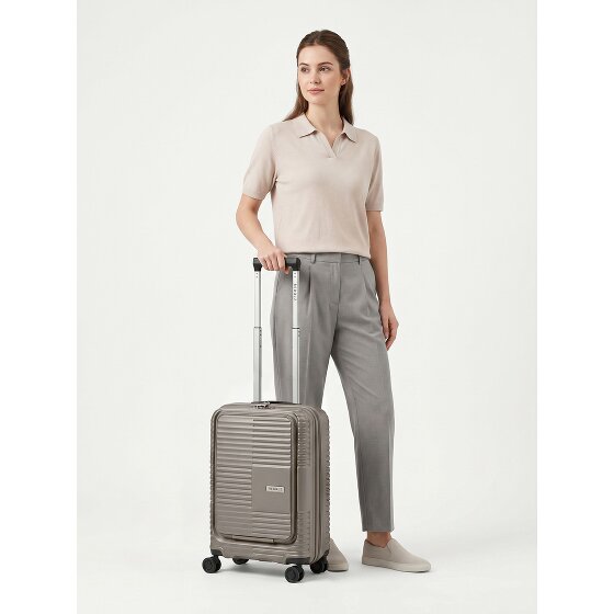 Redolz Essentials 17 2.0 4 Rollen Kabinentrolley 55 cm Laptopfach mit Dehnfalte