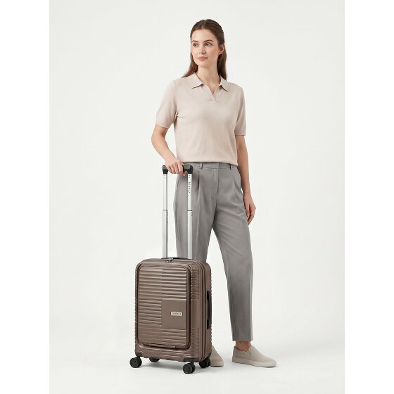 Redolz Essentials 17 2.0 4 Rollen Kabinentrolley 55 cm Laptopfach mit Dehnfalte