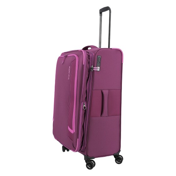 Travelite Corsiica 4 Rollen Trolley L 77 cm mit Dehnfalte