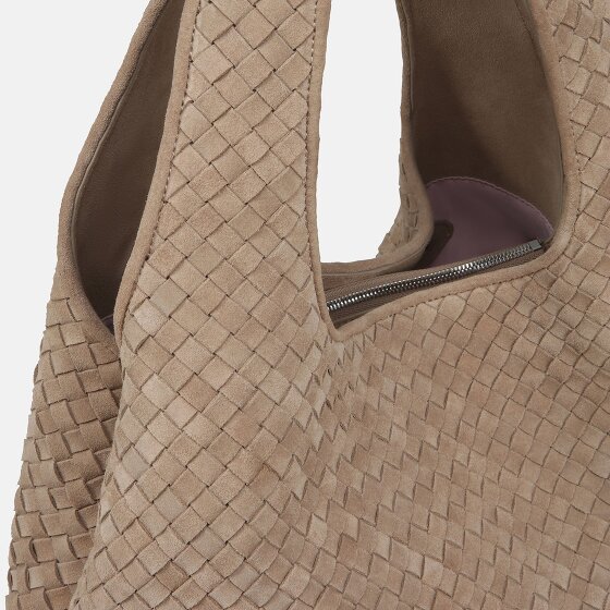 LES VISIONNAIRES PAZ Weave Schultertasche Leder 44 cm