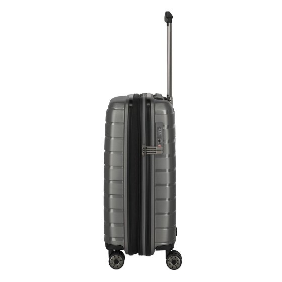 Travelite Air Base 4 Rollen Kabinentrolley 55 cm mit Dehnfalte
