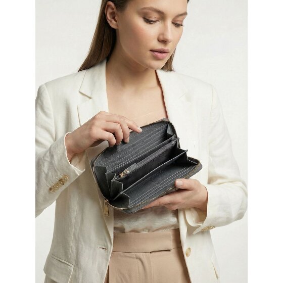 Lazarotti Bologna Leather XL Zip-Around Geldbörse Leder 19 cm