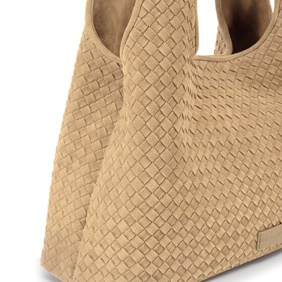 LES VISIONNAIRES Paz Weave Schultertasche Leder 44 cm