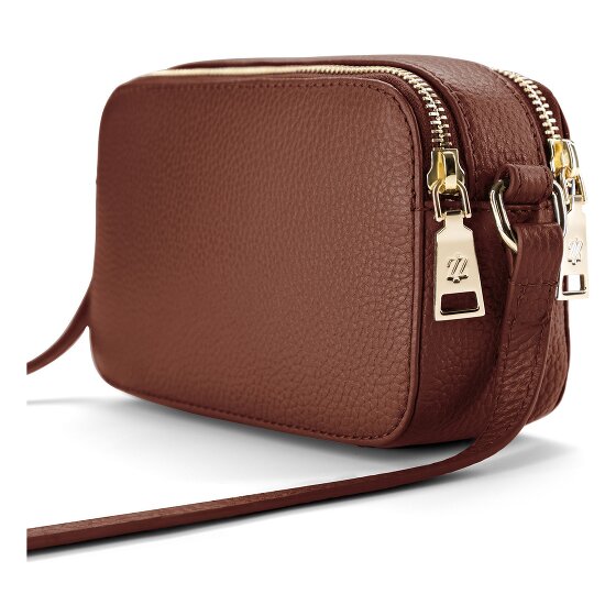 Lazarotti Bologna Leather Umhängetasche Camera-Bag Leder Double-Zip 18 cm