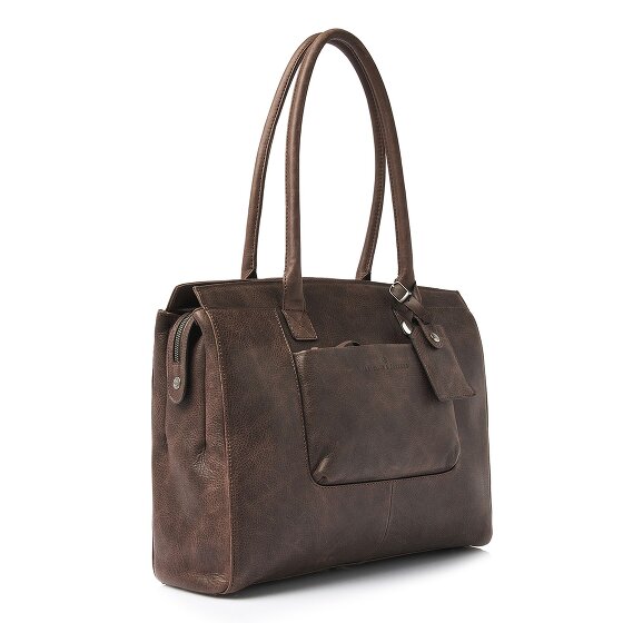 Castelijn & Beerens Carisma Schultertasche RFID Leder 38 cm Laptopfach