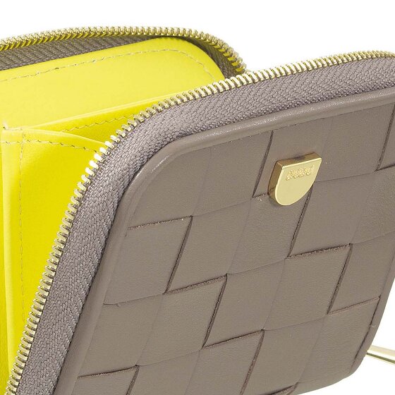 DuDu Woven Geldbörse Leder 10 cm