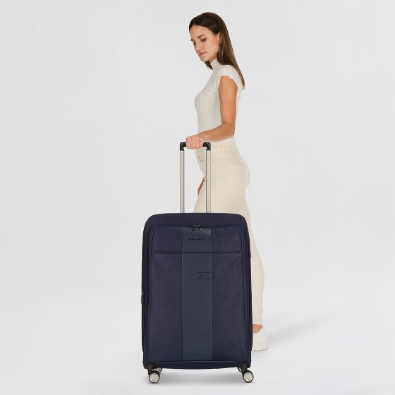 Piquadro Brief 4 Rollen Trolley 78 cm mit Dehnfalte